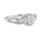 0.93 ctw Diamond Ring - 14KT White Gold