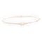 0.10 ctw Diamond Bow-Motif Bracelet - 14KT Rose Gold