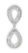 18k White Gold 0.56CTW Diamond Pendant, (SI3 /H-I)