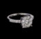 1.08 ctw Diamond Ring - 14KT White Gold