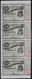 Uncut Sheet of (4) State of Louisiana Baby Bond Obsolete Notes