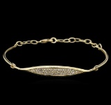 0.33 ctw Diamond Bracelet - 14KT Yellow Gold