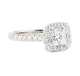 1.40 ctw Diamond Ring - 14KT White Gold