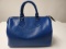 Louis Vuitton Speedy 25 100% Authentic Blue Leather