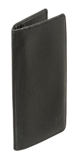 Louis Vuitton Black TaÃ¯ga Brazza Wallet