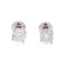 1.00 ctw Diamond Stud Earrings - 14KT White Gold