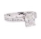 1.48 ctw Diamond Ring - 18KT White Gold