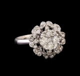 14KT White Gold 0.84 ctw Diamond Ring