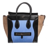 Celine Bicolor Nubuck Phantom Tote Bag