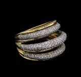 1.74 ctw Diamond Ring - 14KT Two-Tone Gold
