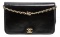 Chanel Black Patent Leather Small Chain Shoulder Bag