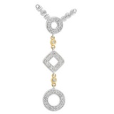 14k Two Tone Gold 0.34CTW Diamond Necklace, (I1 /G-H)