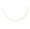 0.12 ctw Diamond and Freshwater Pearl Necklace - 14KT White Gold