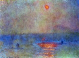 Claude Monet - Waterloo Bridge, The Sun in the Fog