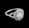 1.25 ctw Diamond Ring - 14KT White Gold