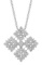 18k White Gold 0.85CTW Diamond Pendant, (SI3-I1/H-I)