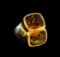 Crayola 8.90 ctw Citrine Ring - .925 Silver