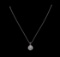 14KT White Gold 2.35 ctw Diamond Pendant With Chain