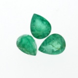 4.48 cts. Pear Cut Natural Emerald Parcel