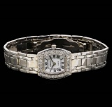 Geneve 14KT White Gold Diamond Ladies Watch