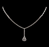 14KT White Gold 1.03 ctw Diamond Necklace