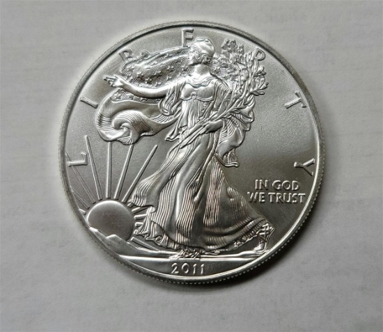 2011 American Silver Eagle .999 Fine Silver Dollar Coin