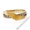 Carrera y Carrera 18kt Yellow Gold 0.16 ctw Diamond and Folded Hands Band Ring