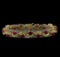 7.74 ctw Ruby and Diamond Bracelet - 14KT Yellow Gold