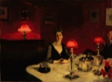 Sargent - A Dinner Table at Night