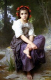 William Bouguereau - At the Edge of the Brook 2