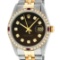 Rolex Mens 2 Tone Brown Diamond & Ruby 36MM Datejust Wristwatch