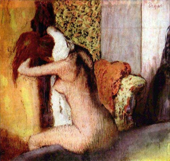 Edgar Degas - After Bathing #2