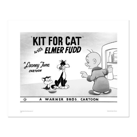 "Kit for Cat" Numbered Limited Edition Giclee from Warner Bros. with Certificate