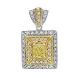 18k Gold 1.25CTW Diamond Pendant, (VS1 /VS1-VS2/G-H)