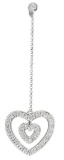 14k White Gold 0.18CTW Diamond Pendant, (I1 /I)