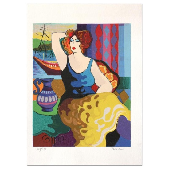 Patricia Govezensky, "Gloria" Hand Signed Limited Edition Serigraph with Letter