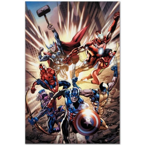 Marvel Comics "Avengers #12.1" Numbered Limited Edition Giclee on Canvas by Brya