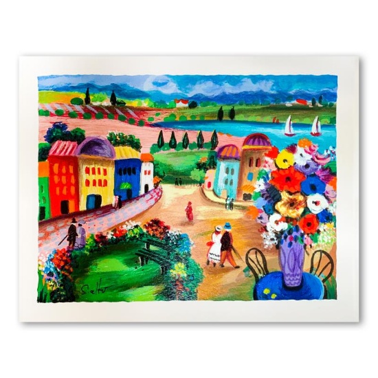 Shlomo Alter, "Spring Day" Hand Signed Limited Edition Serigraph on Paper with L