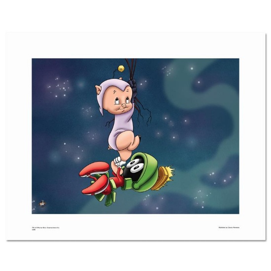 "Marvin and Porky" Numbered Limited Edition Giclee from Warner Bros, with Certif