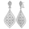 14k White Gold 2.71CTW Diamond Earrings, (I1/G-H)
