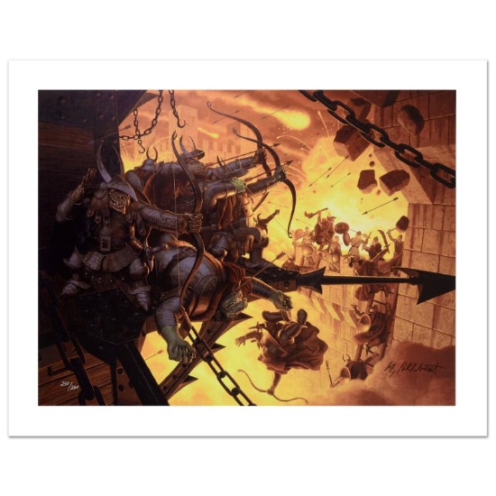 "The Siege Of Minas Tirith" Limited Edition Giclee on Canvas by The Brothers Hil