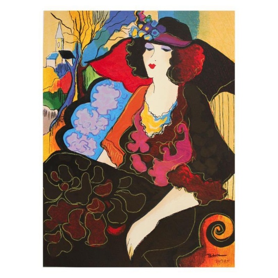 Patricia Govezensky, "Elizabeth" Hand Signed Limited Edition Serigraph with Lett