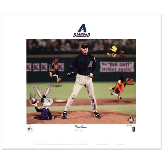 "Randy Johnson" Limited Edition Lithograph from Warner Bros., Numbered and Hand
