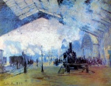 Claude Monet - Saint Lazare Station in Paris
