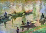Claude Monet - Fishermen on the Seine at Poissy