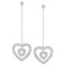 14k White Gold 0.38CTW Diamond Earrings, (I1 /I)