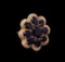 14KT Rose Gold 10.37 ctw Sapphire Ring