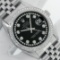 Rolex Mens Stainless Steel Black String Diamond 36MM Datejust Wristwatch With Ro