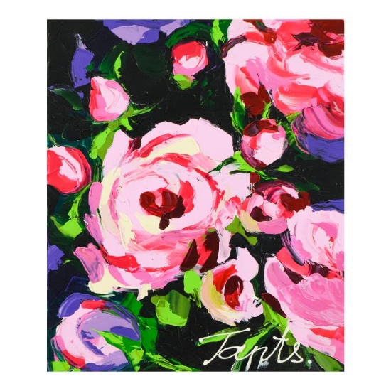 Lena Tants, Original Acrylic Painting on Canvas, Hand Signed with Letter of Auth