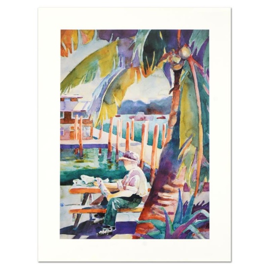 Sissi Janku, "Dockside Catch" Limited Edition Lithograph, Numbered and Hand Sign